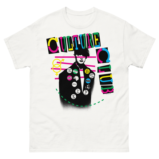 Culture Club Stencil Logo White Tee